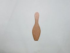 Laser Cut Unfinished Wood Bowling Pin Cutout Craft Free Vector