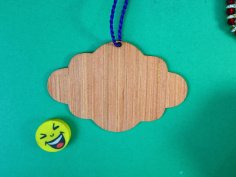 Laser Cut Blank Hanging Plaque Unfinished Wood Craft Free Vector