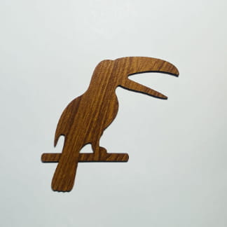 Laser Cut Toucan Shape Unfinished Wood Cutout Free Vector