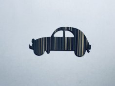 Laser Cut Unfinished Wood Car Shape Craft Free Vector