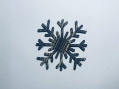 Laser Cut Unfinished Wood Snowflake Cutout Craft Free Vector