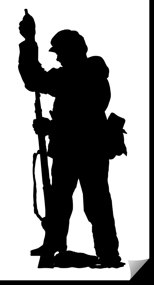 Soldier Vertical Rifle dxf file Free Download - 3axis.co