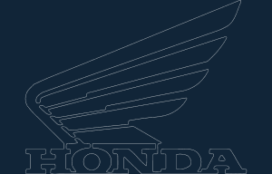 Honda motorcycle wing logo dxf file