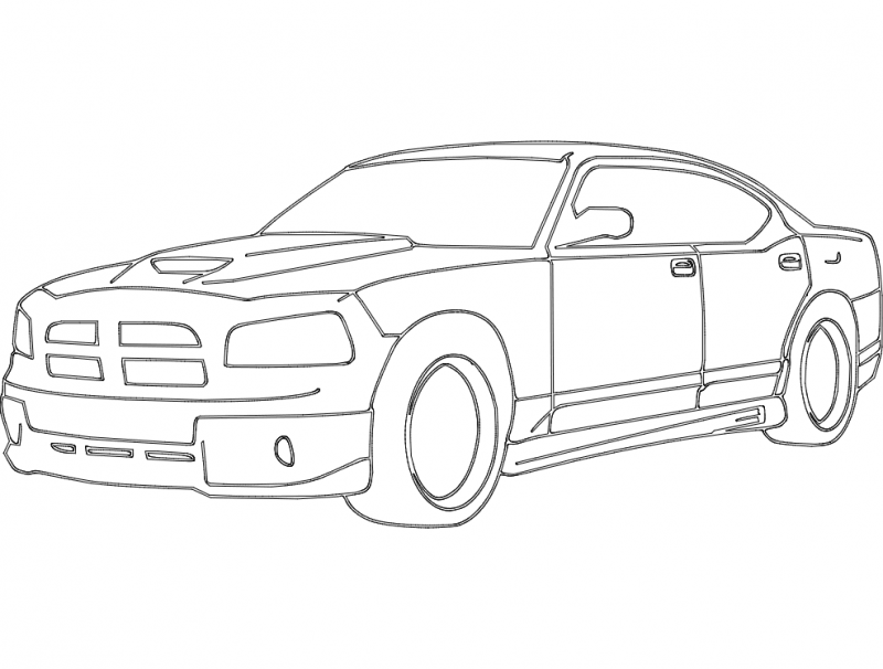 Dodge Charger Concept design sketch  Car Body Design
