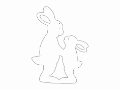 hasen (Rabbits) dxf File