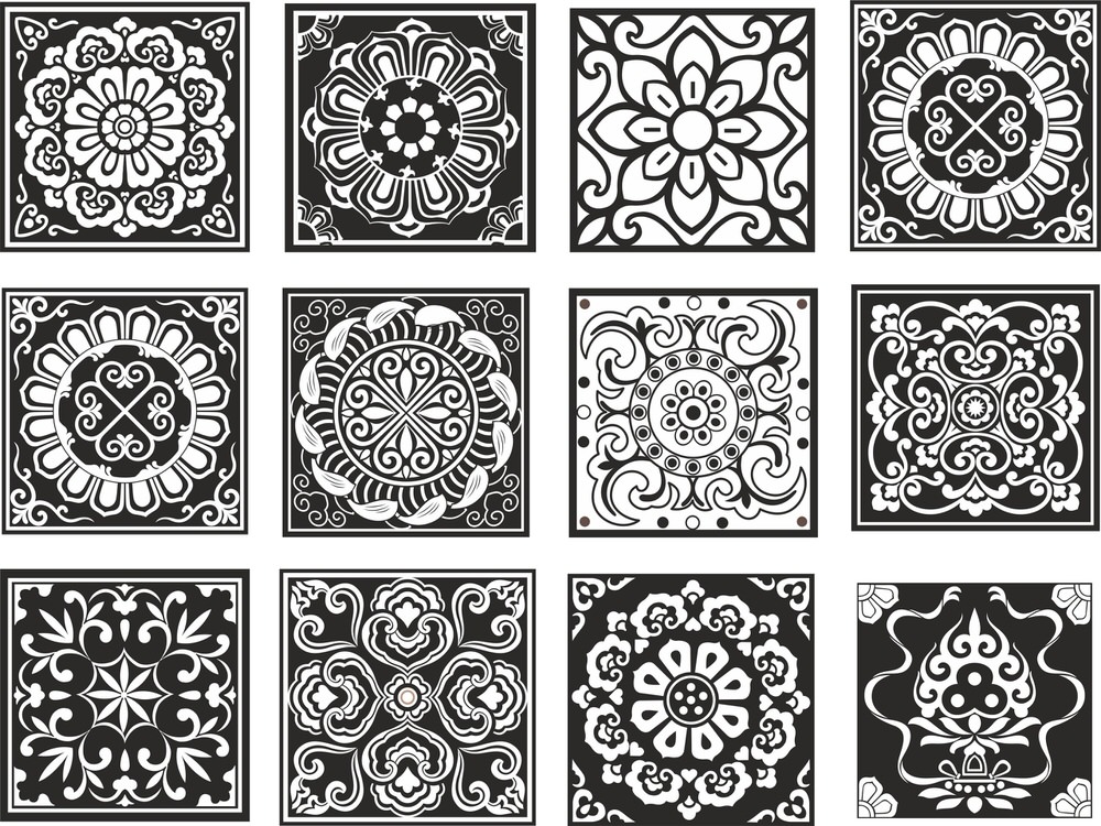 Chinese Pattern Design Free Vector cdr Download - 3axis.co
