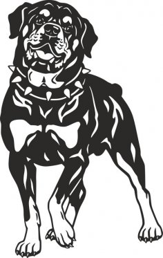 Dog Rottweiler Breed vector art dxf File
