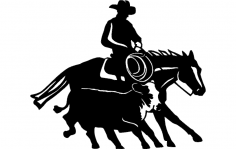 Cowboy And Western 14 dxf File