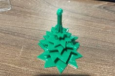 Laser Cut Evergreen Tree Christmas Ornament on Card