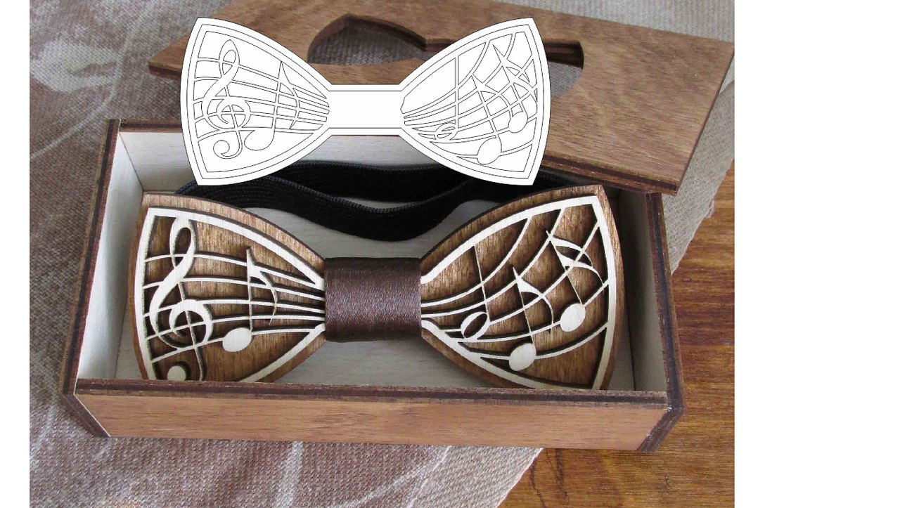 Laser Cut Wooden Bow Tie Template Free Vector cdr Download 3axis co