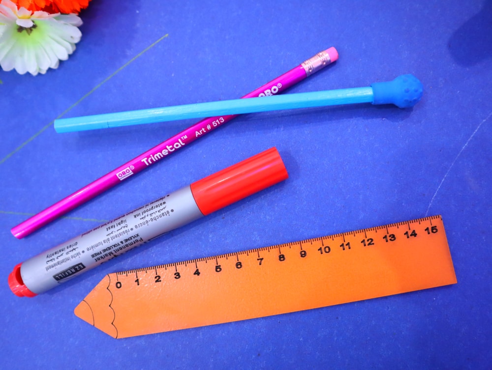 Laser Cut Wooden Pencil Ruler Free Vector