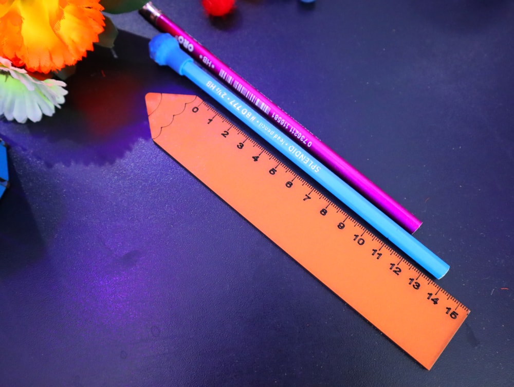 Laser Cut Wooden Pencil Ruler Free Vector