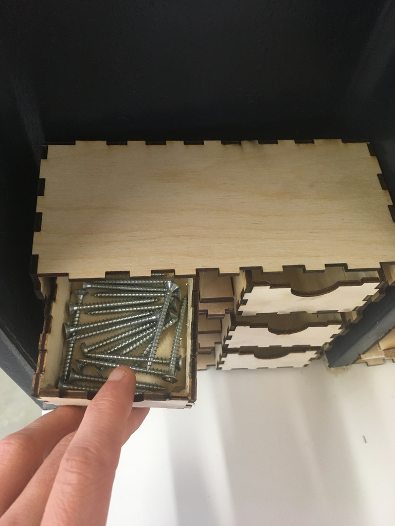 Laser Cut Stackable Box With Drawers DXF File