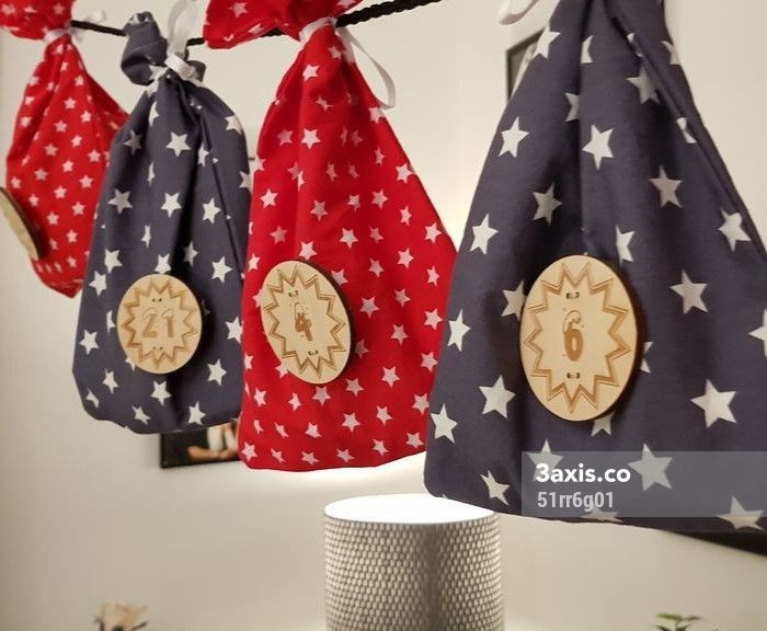 Laser Cut Wooden Advent Calendar Numbers PDF File Free Download 3axis co