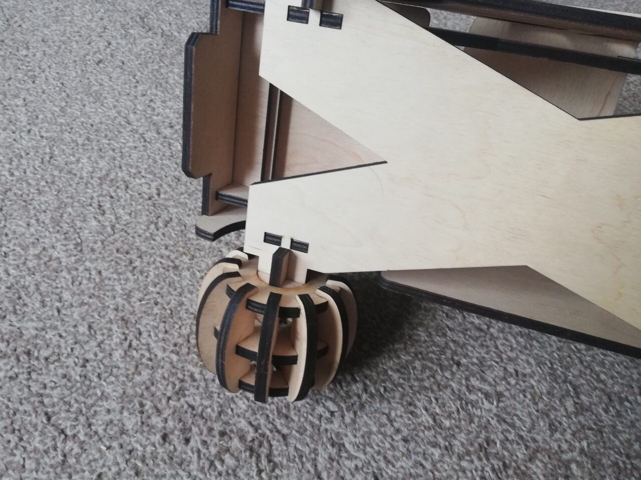Laser Cut Wooden Toy Truck 3D Model Free Vector