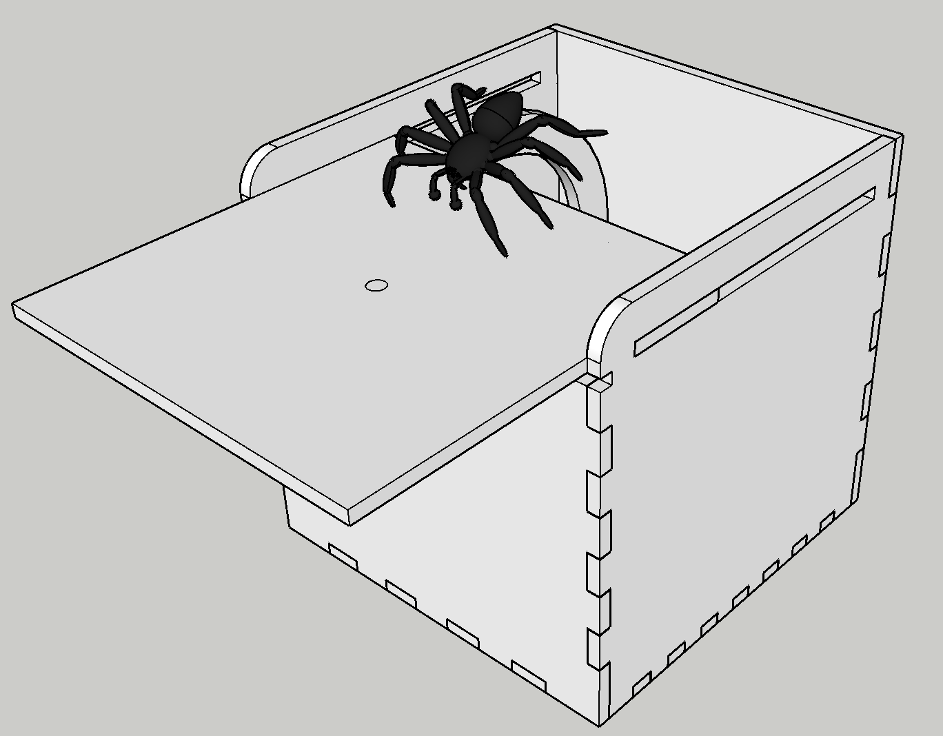 Laser Cut Spider Scare Box SVG File