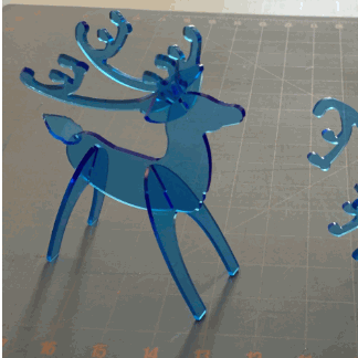 Laser Cut Acrylic Reindeer SVG File