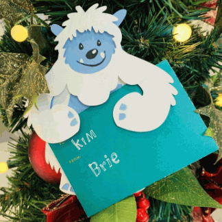Laser Cut Christmas Gift Card Holder SVG File