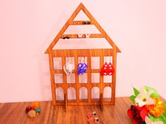 Laser Cut Earring Stand Plywood 3mm Free Vector