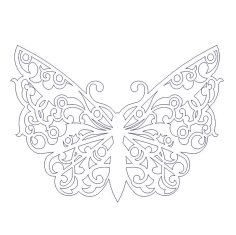 Butterfly Decor DXF File