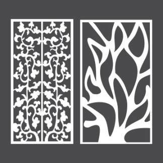 Decorative Floral Patterns For CNC Laser Cutting Free Vector