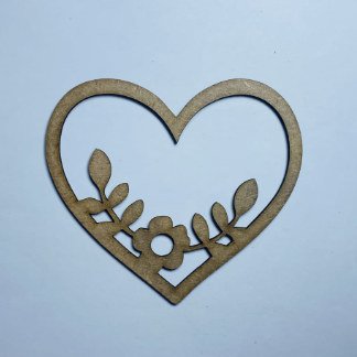 Laser Cut Unfinished Wood Growing Heart Shape Craft Free Vector
