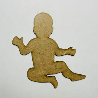 Laser Cut Baby Shape Unfinished Wood Baby Cutout Free Vector