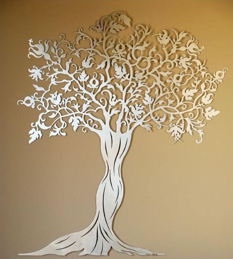 Laser Cut Decorative Wall Tree Free Vector