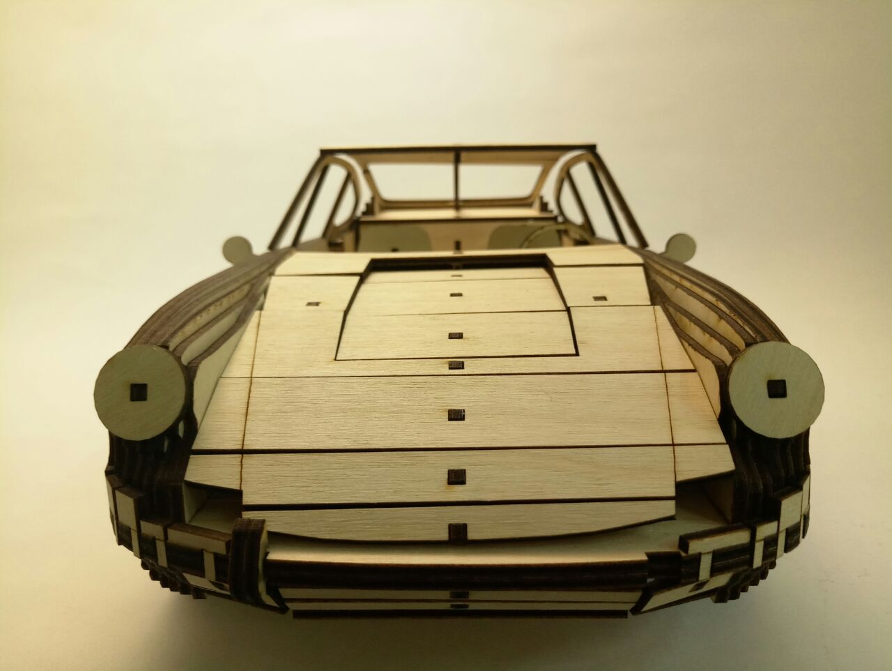 Laser Cut Porsche 911 1964 Wooden Model 3mm Free Vector