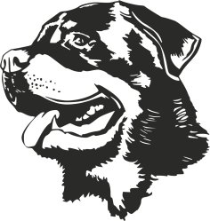 Dog Rottweiler DXF File