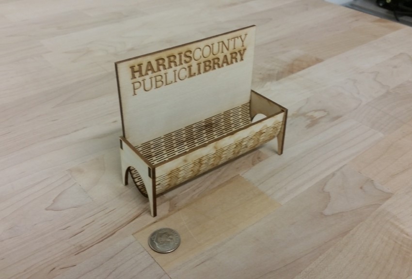 Laser Cut Business Card Holder SVG File Free Download - 3axis.co - 3D model önizlemesi