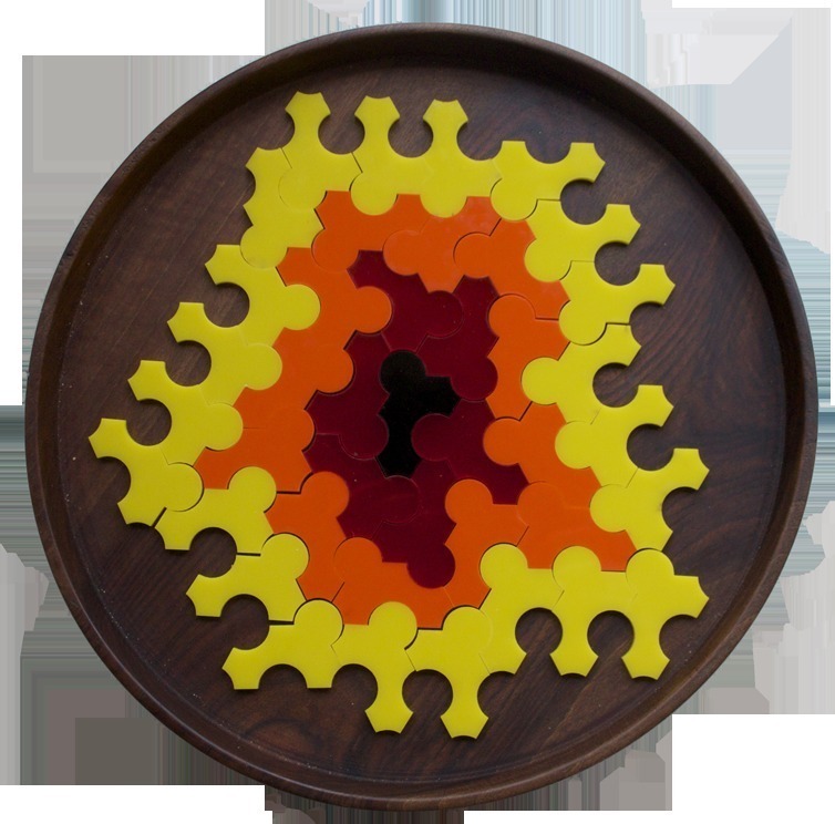 Laser Cut Mann Notched Polyhex Free Vector cdr Download - 3axis.co - 3D model önizlemesi