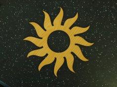 Laser Cut Sun Napkin Ring Free Vector