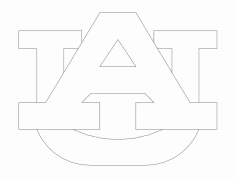 Auburn Logo dxf File