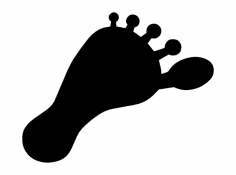 Foot print left dxf File
