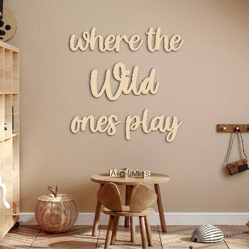 Laser Cut Where The Wild Ones Play Nursery Decor Free Vector Download - 3axis.co - 3D model önizlemesi
