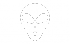 Alien Head dxf File