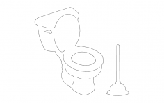 Toilet dxf File