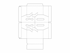 Packaging Box Template dxf File