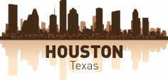 Houston Skyline Free Vector