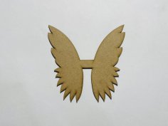 Laser Cut Angel Wings Wood Blank Cutout Free Vector