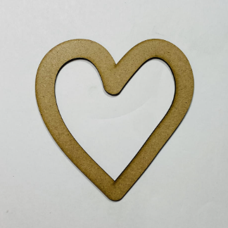 Laser Cut Heart Shape Wood Cutout Free Vector