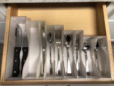 Laser Cut Tabletop Silverware Organizer SVG File