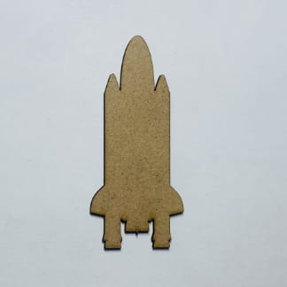 Laser Cut Space Shuttle Wooden Cutout Unfinished Craft Free Vector