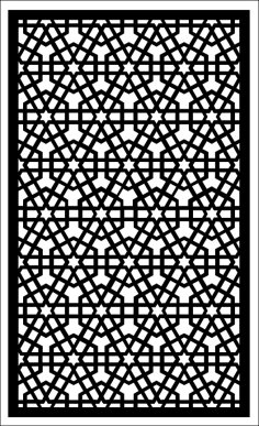 Laser Cut Jali Design Pattern SVG File