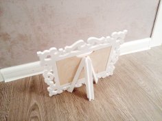 Laser Cut Photo Frame Easel Stand Free Vector