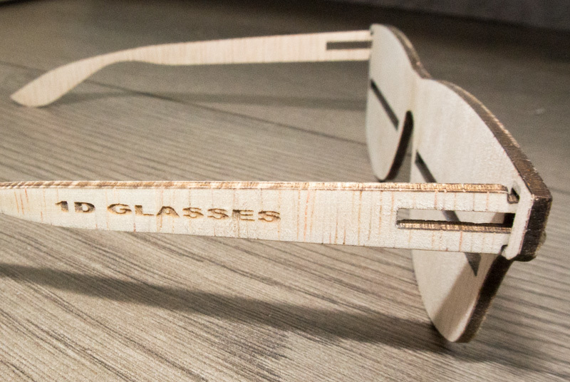 Laser Cut Wooden Glasses 3mm DXF File
