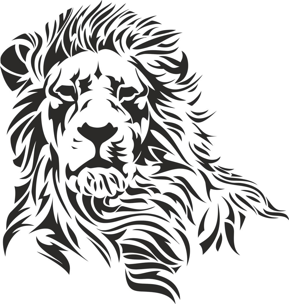 Lion Stencil eps Free Vector Download 3axis co