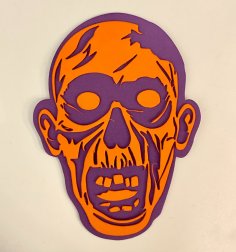 Laser Cut Zombie Face SVG File