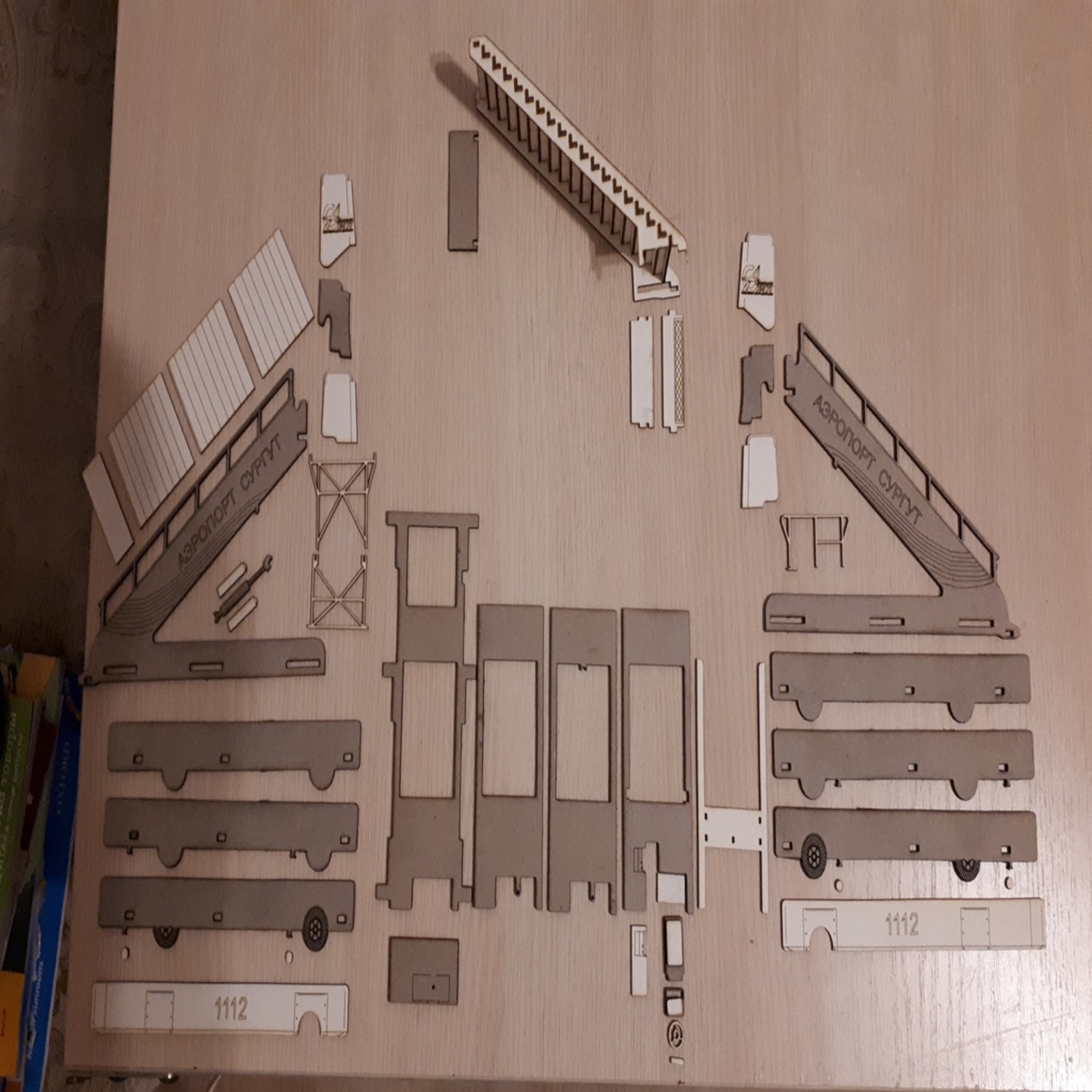 Laser Cut Aircraft Passenger Boarding Stairs DXF File